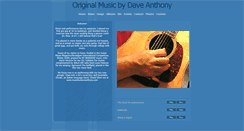 Desktop Screenshot of daveanthonymusic.com
